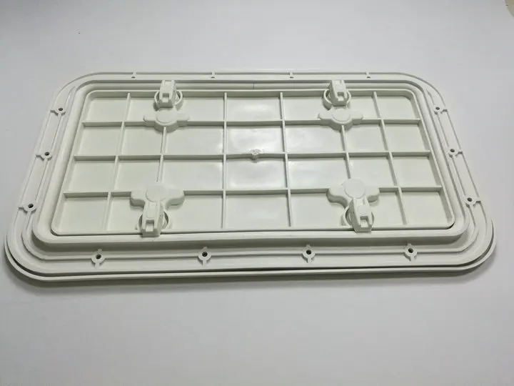 620*355*35mm White ABS Plastic Non-Skid Access Inspection Deck Hatch Marine Boat Yacht 0549