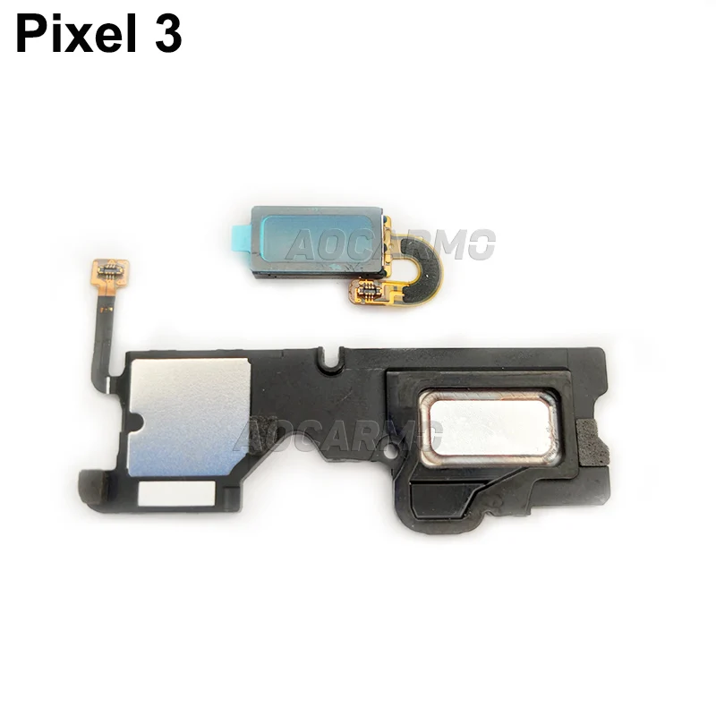 Aocarmo For Google Pixel 3 Top Ear Speaker Earpiece And Bottom Loud Speaker Buzzer Ringer Flex Cable  Replacement Part