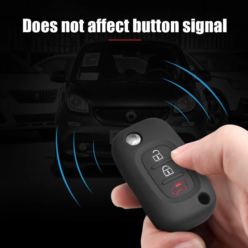 Silicone Protective Car Key Case Cover Remote Control Protector Case for Smart 451 453 Fortwo Forfour Auto Styling Accessories