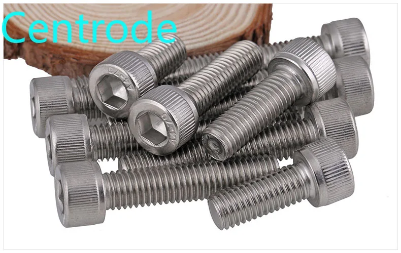 DIN912 316 aço inoxidável interno parafuso hexagonal cilindro/cabeça do copo hexagonal dente cheio parafuso M2-M6