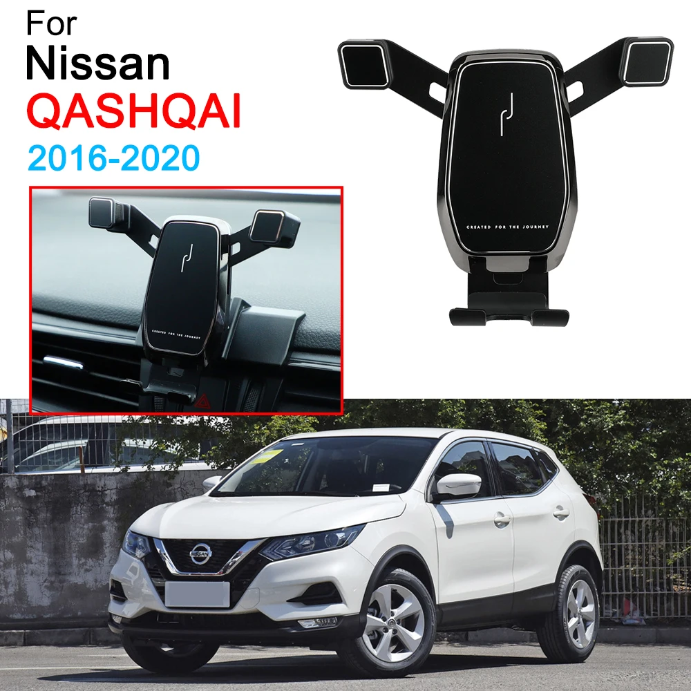 Mobile Phone Support Air Vent Mount Clip Clamp Phone Holder for Nissan Qashqai Accessories 2016 2017 2018 2019 2020 2021 2022