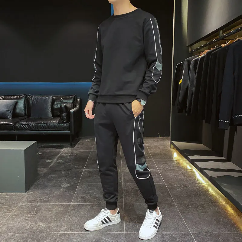 

Men top+Pant Sweatsuit Clothing Tracksuit Men Set 2020 Spring Men Sportswear 2 Piece Set Sporting Suit Hip Hop Men Set