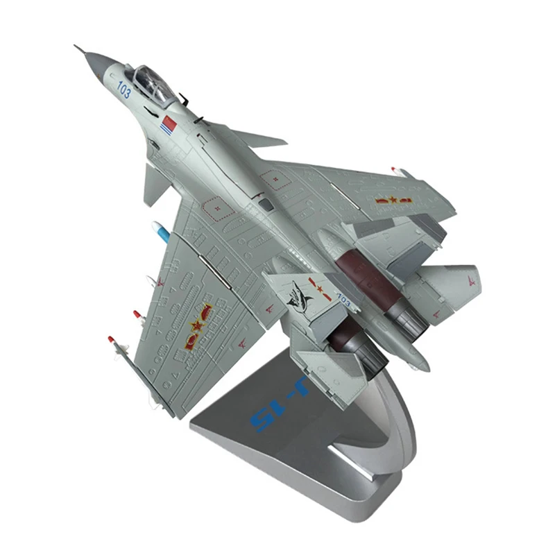 1/72 Scale Alloy Aircraft Chinese Air Force J-15 Carrier Based Plane Fighter J15 Model Toys Children Kids Gift for Collection