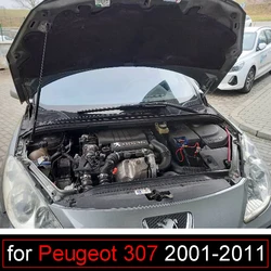 Puntal modificado para Peugeot 307 2001-2011, resorte de Gas, barra de amortiguación, pistón de soporte de elevación, capó delantero, 1 ud.