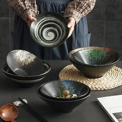 LingAo Ceramic  Japanese creative  Ramen、 soup noodle bowl restaurant customization