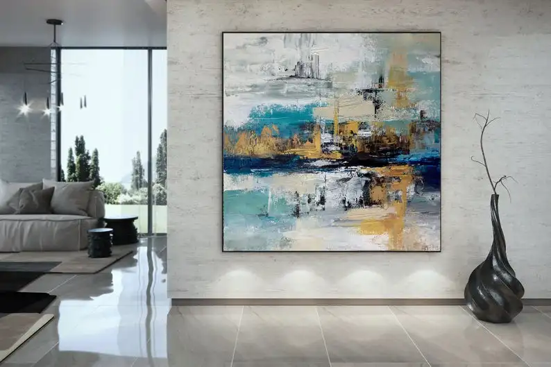 

Abstract Painting Canvas Art Wall Painting Modern Painting Large Artwork Canvas Painting Oil Paintings for Kitchen Hand Painted