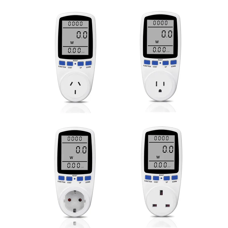 Medidor de potencia de CA inteligente, enchufe de vatímetro, toma de medición de energía, enchufe de facturación, monitor de potencia, EE. UU./REINO