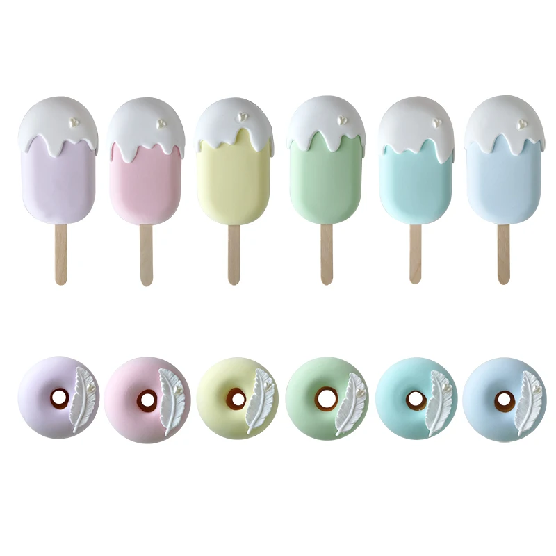 Macaron color fake ice cream simulation fake candy children's photography props dim sum combination art popsicle