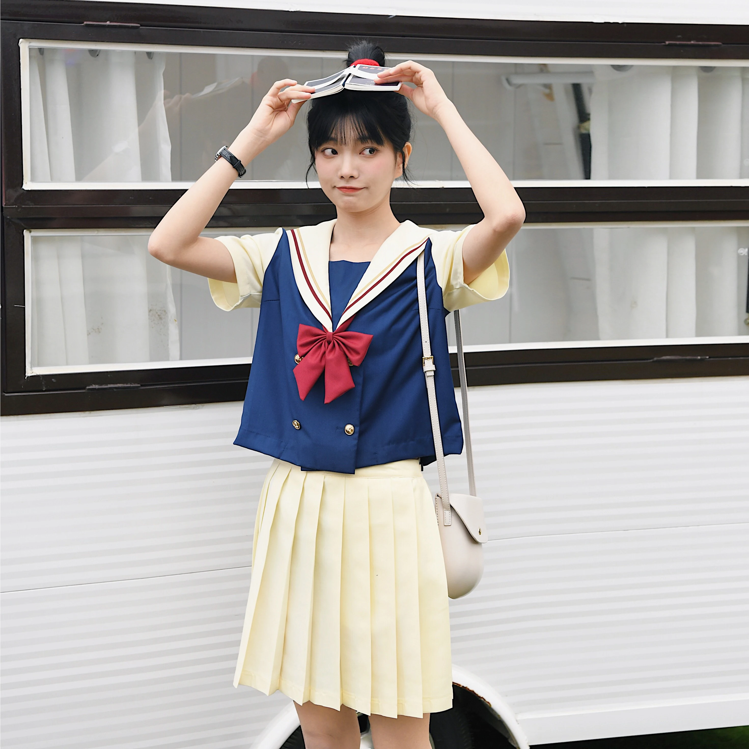 2024 Hoge Taille Geplooide Rokken Kawaii Harajuku Rokken Vrouwen Meisjes Lolita A-Lijn Matroos Grote Maat Preppy Schooluniform