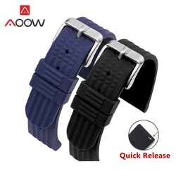 20mm 22mm Silicone Sport Strap Quick Release Diving Waterproof Rubber Men Replacement Bracelet Band Watch Accessories for Seiko