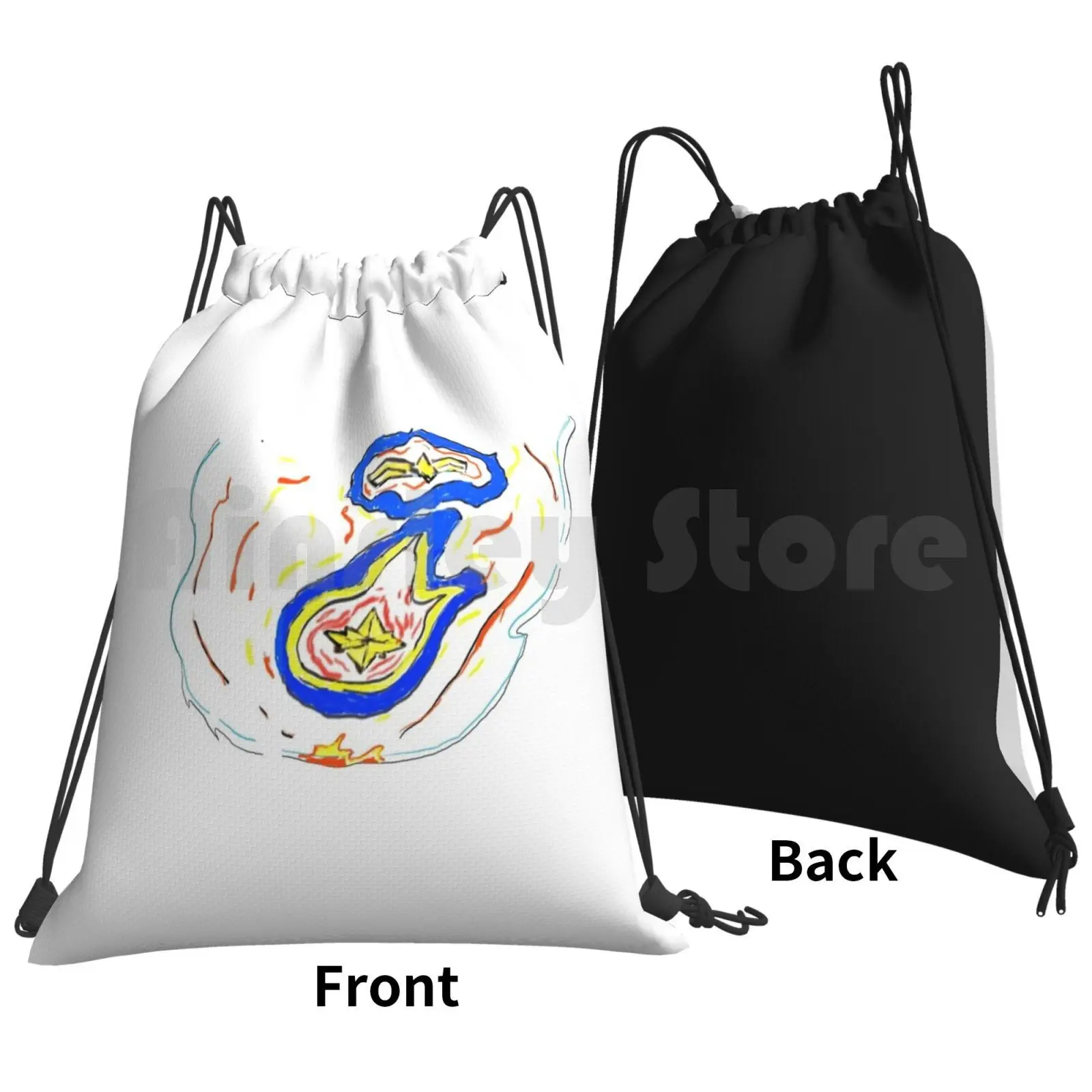 Capitana Logo Backpack Drawstring Bags Gym Bag Waterproof Captain Captain Logos Captain Logo Original Stuff Stuff Most