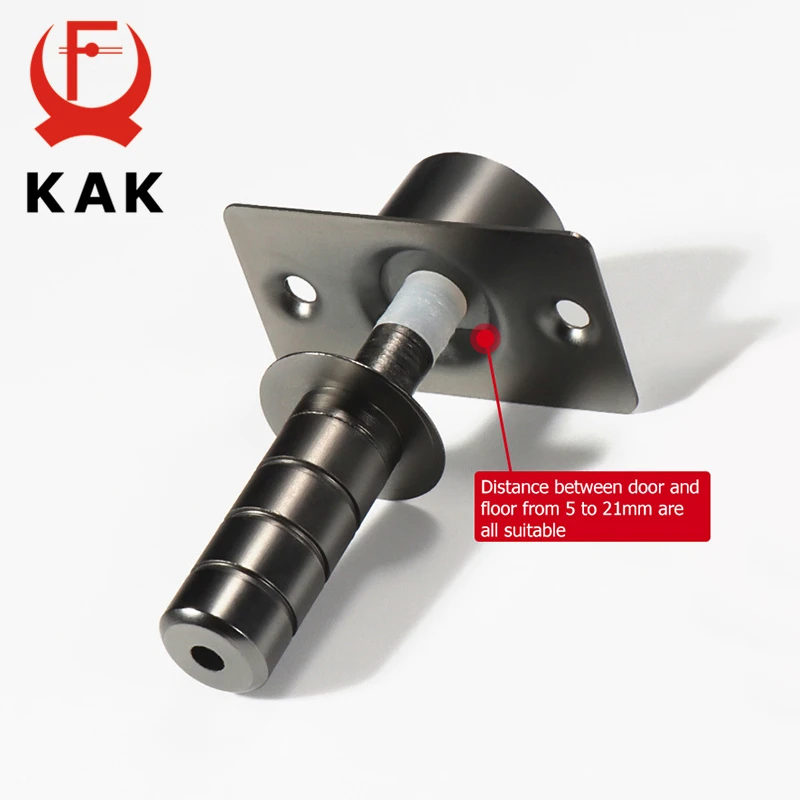 KAK Brass Door Stopper Magnetic Invisible Door Stopper Heavy Duty Stopper for Door Floor Hidden Door Stop Door Hardware 5 Colors