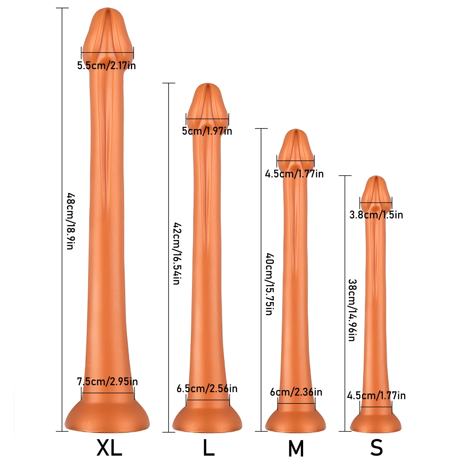 Liquid Silicone Super Long Anal Plug Big Dildos Stimulate Anus and Vagina Soft Anal Dilator Penis Sex Toy Dick Butt Plug Phallus