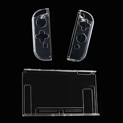 Transparent TPU Soft Case Joycon Protective Shell Cover for Nintendo Switch NS Console Joy-con Crystal Clear Back Protector