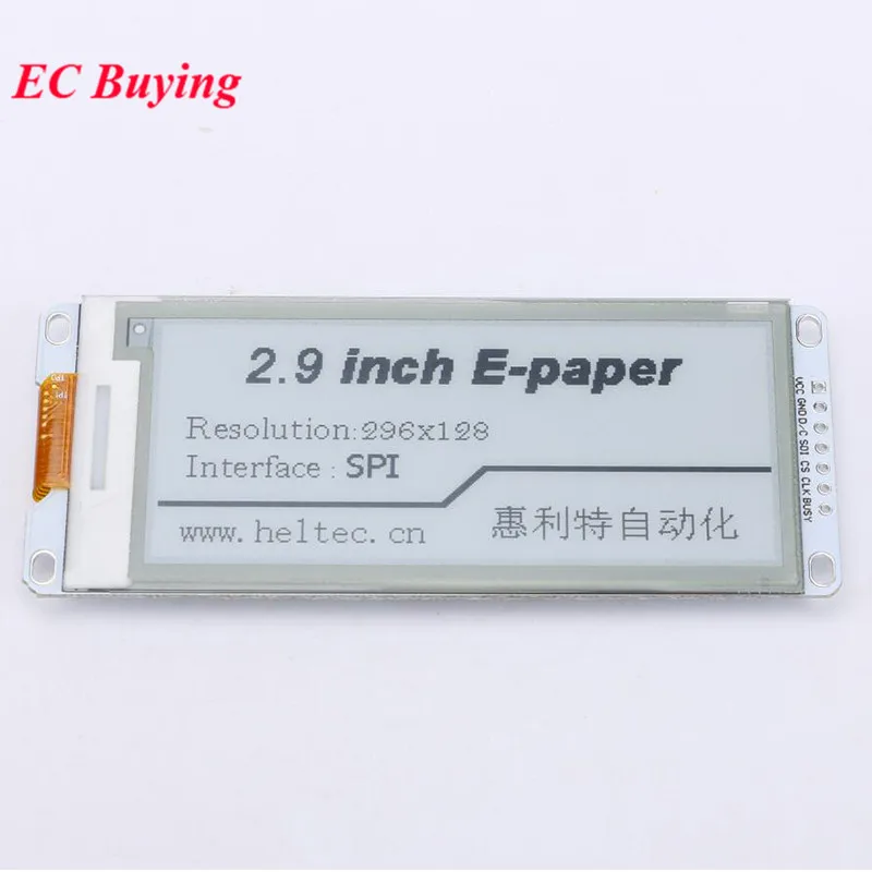 2.9 Inch E-Paper Module E-Ink Display Scherm FFC voor Arduino 2.90 