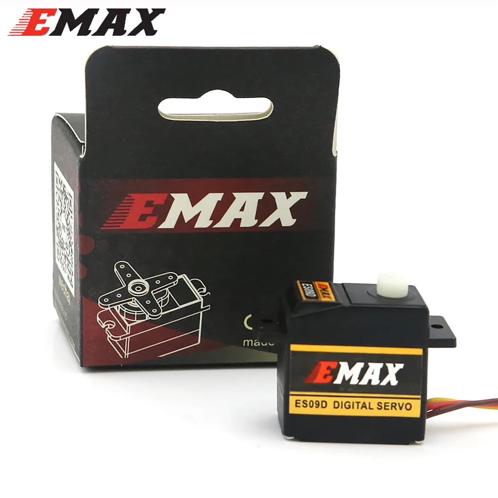 EMAX ES09D 4.8-6.0V High Torque Dual-Bearing Digtal Servo Compatible With Futaba JR For Trex 450 Helicopters Accessories Toys