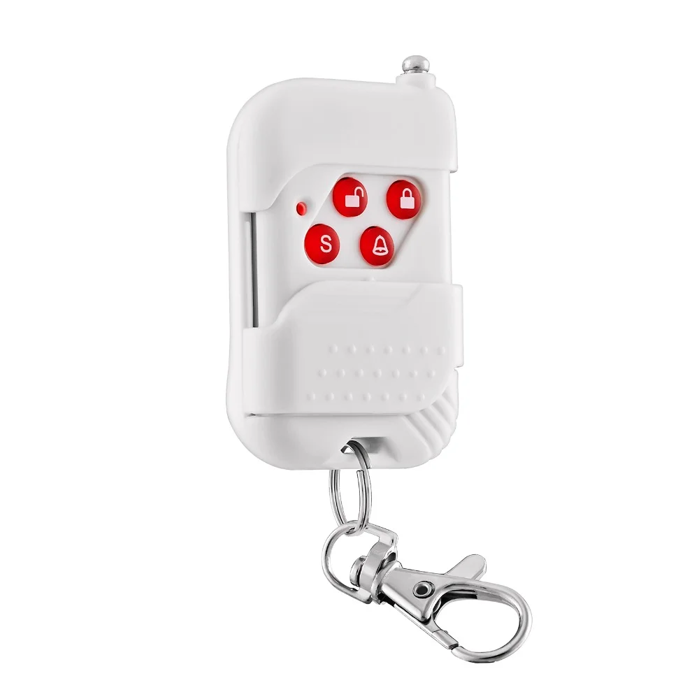 Telecontrol de llave de Control remoto inalámbrico para KERUI 99 zonas PSTN o alarma de seguridad GSM sensor de movimiento de 433mhz