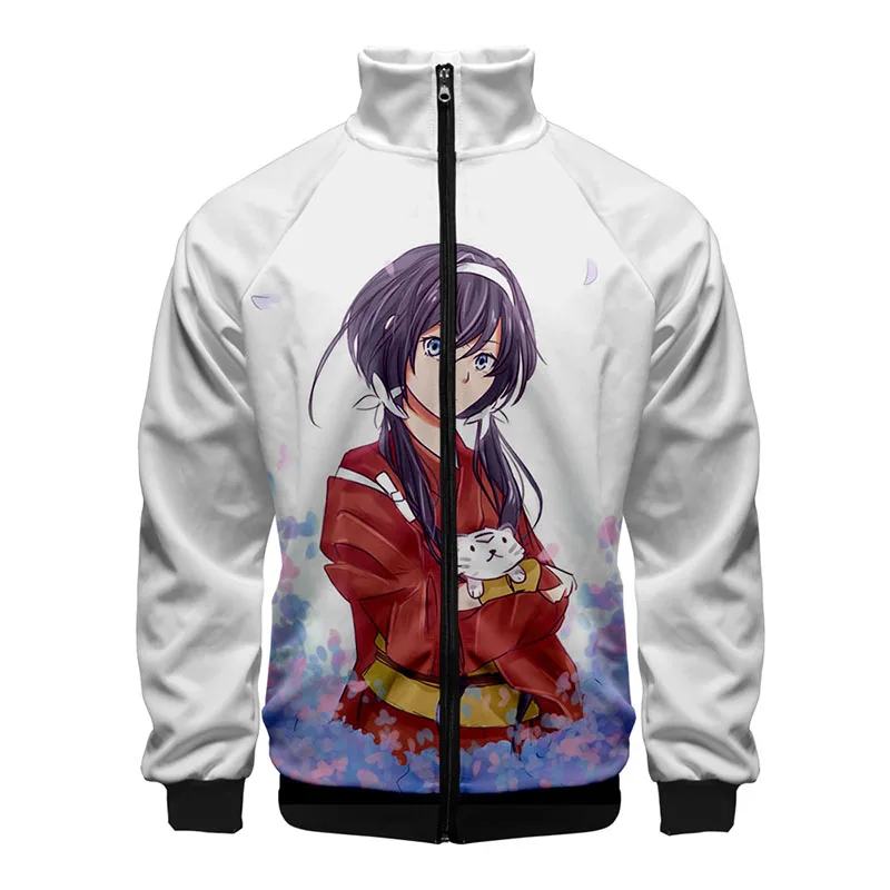 Japan Bungo Stray Dogs 3d Stand Collar Hoodie Fashion Men Women Zipper Hoodies Jacket Long Sleeve Anime Harajuku Sweatshirt Tops