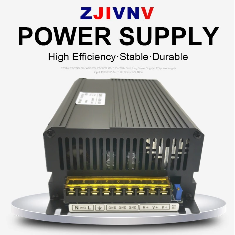 1500W Switching Switch Power Supply 12V 13.8V 15V 24V 27V 36V 48V 60V 72V 80V 90V  AC To DC Led Driver For Industry Led Light