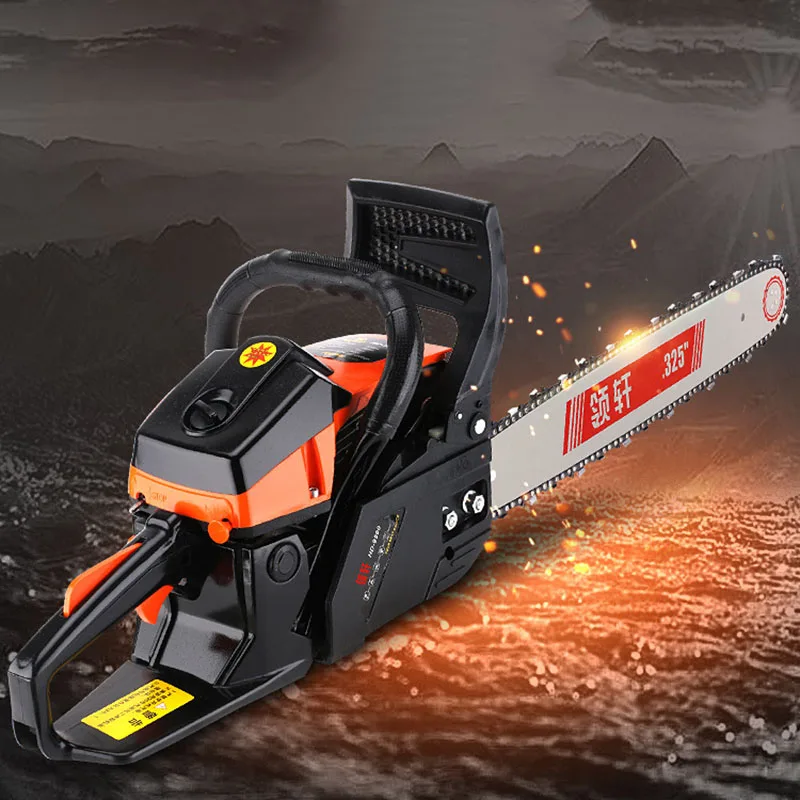 Household high-power chain saw logging saw gasoline chainsaw tree felling machine multifunctional gasoline chain saw