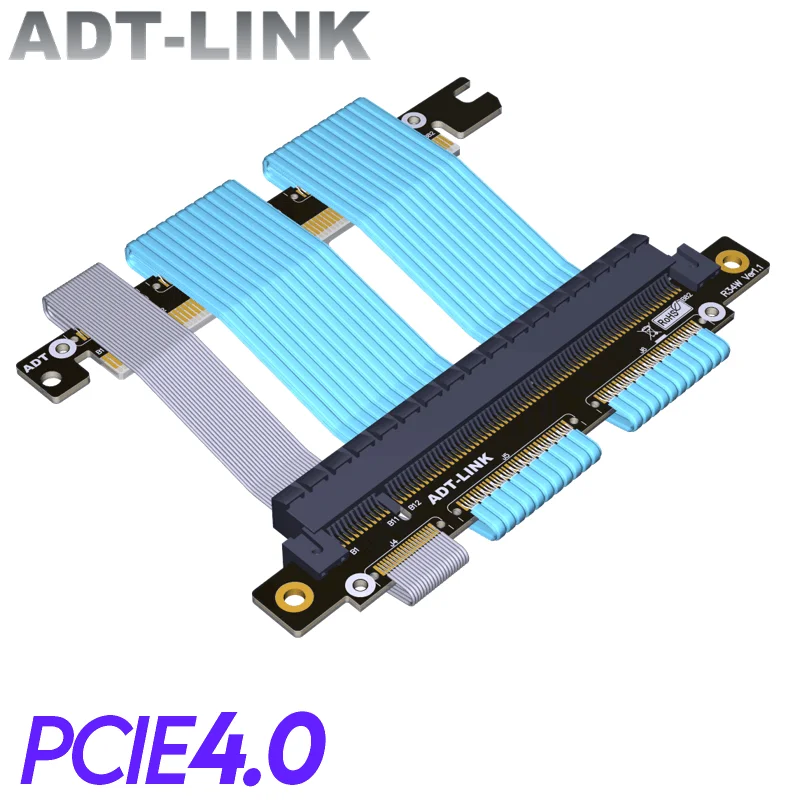 

PCI-e 4,0x16 GPU двойной Реверсивный Удлинительный кабель, высокоскоростной PCIe Gen4.0 переходник RTX3090, удлинитель графической карты для A4 ITX