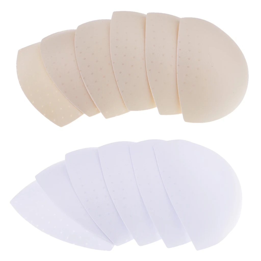 6 Pairs Triangle Foam Bra Pads Removable Smart Cups Bra Inserts for Swimwear Bikini Sports Bra Swimsuit Bathing Suit Accessories