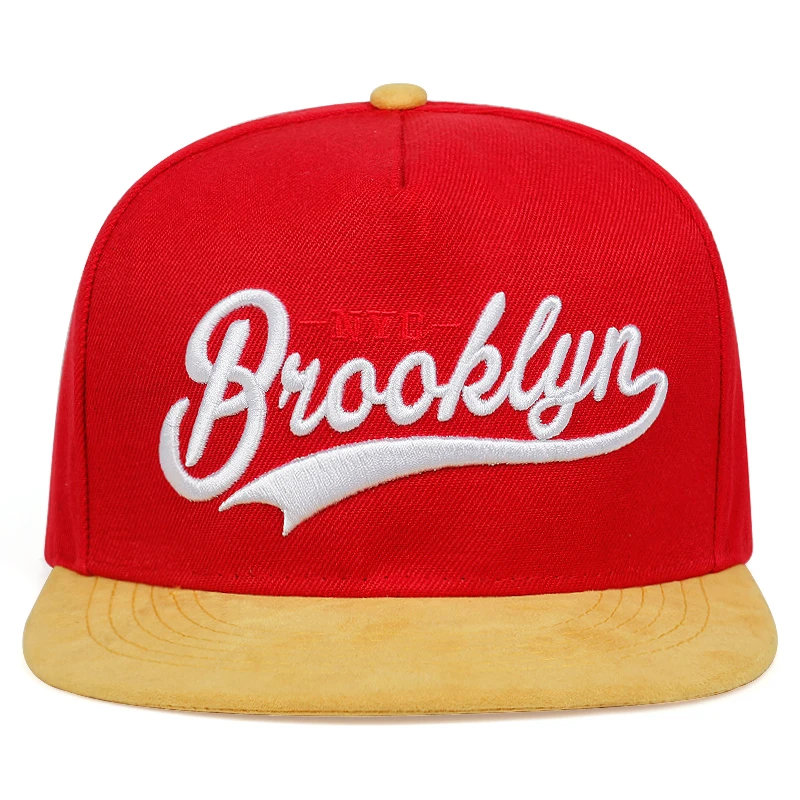 New BROOKLYN letter embroidery baseball cap fashion hip-hop tide caps men and women universal flat hat outdoor sports sun hats