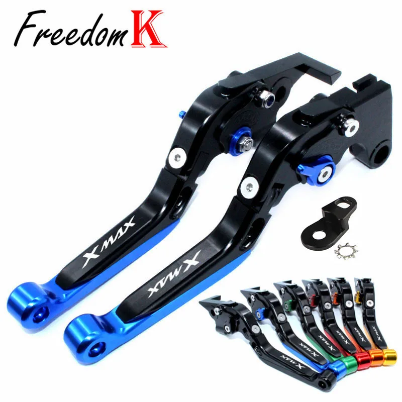 

FIT For XMAX 250 XMAX300 XMAX400 XMAX X-MAX 250 300 400 Scooter Folding Extendable Clutch Brake Levers With parking function