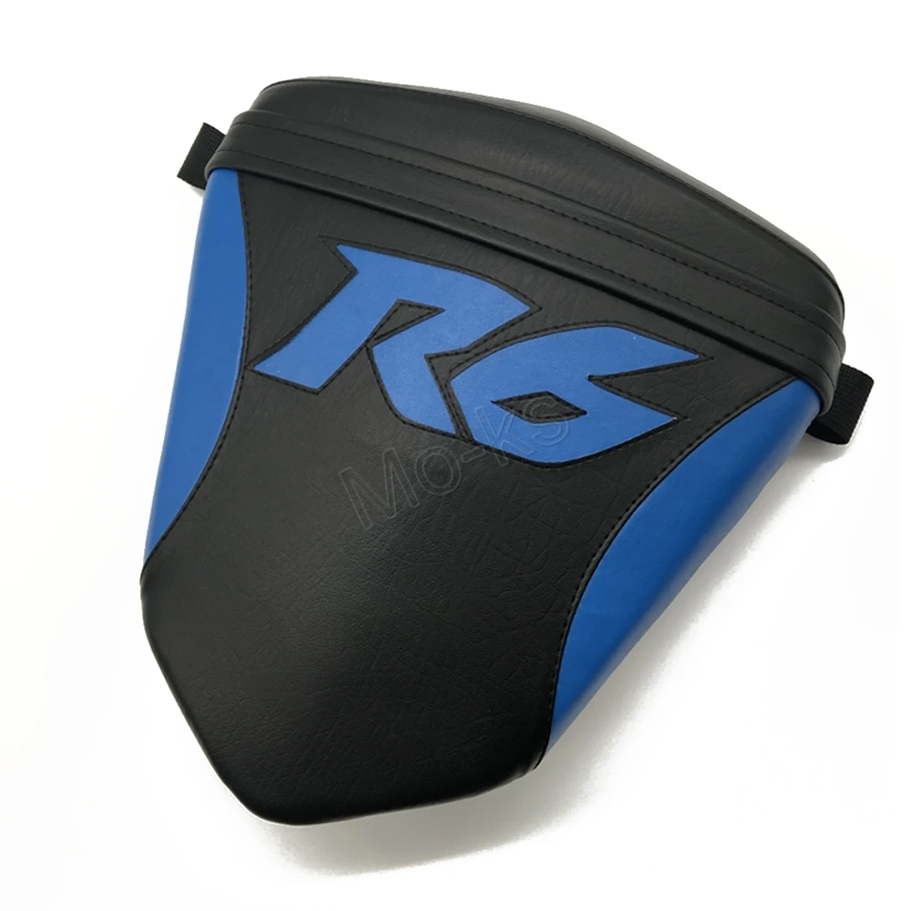 Motorcycle Black Blue Front Rear Seat  Pillion Cushion Saddles For Yamaha YZF R6 2006-2007