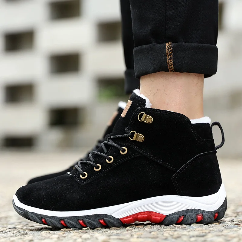 

Men Boots Non-slip Snow Boots Men Ankle Boots Nice Men Fur Boots Winter Keep Warm Man Sneakers Work Shoes Nice