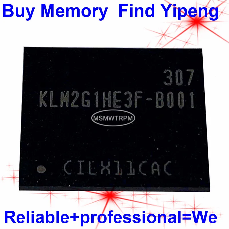 

KLM2G1HE3F-B001 BGA153Ball EMMC4.5 4.5 2GB Mobilephone Memory New original and Second-hand Soldered Balls Tested OK