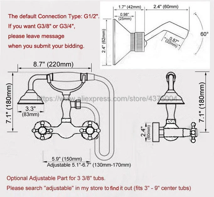 Antique Red Copper Bathroom Shower Faucet Mixer Tap With Hand Shower Head Shower Faucet Set Wall Mounted Nna345