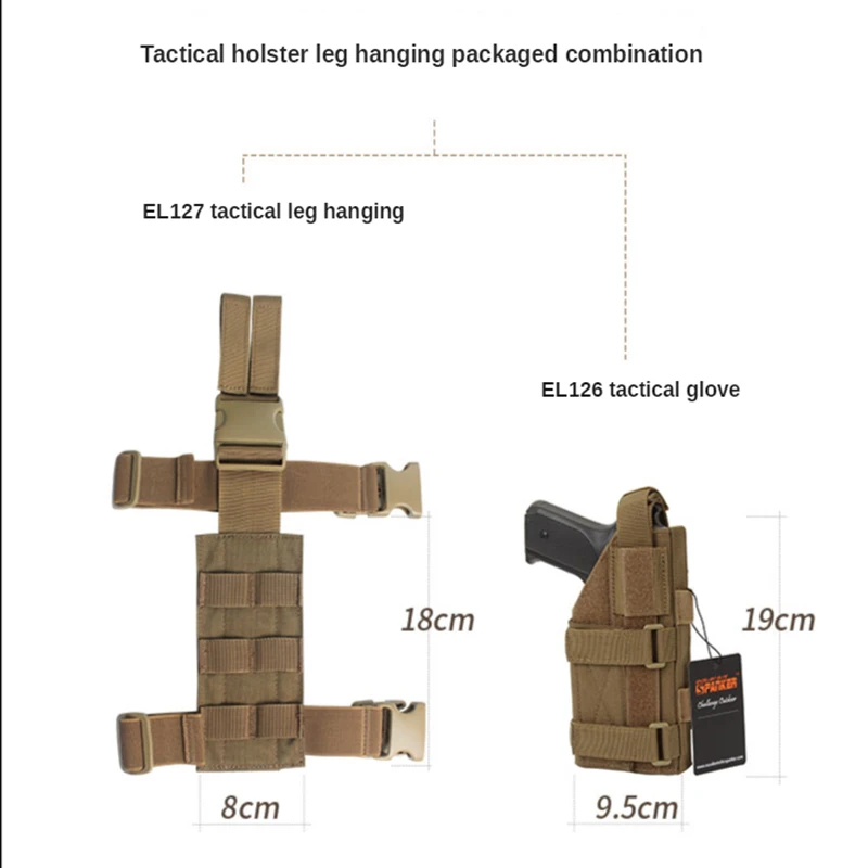 Hunting Mini Leg Panel Tactical Drop Leg Holster Adjustable MiniLegs Hanging Plate Molle Module Universal For Left and Right