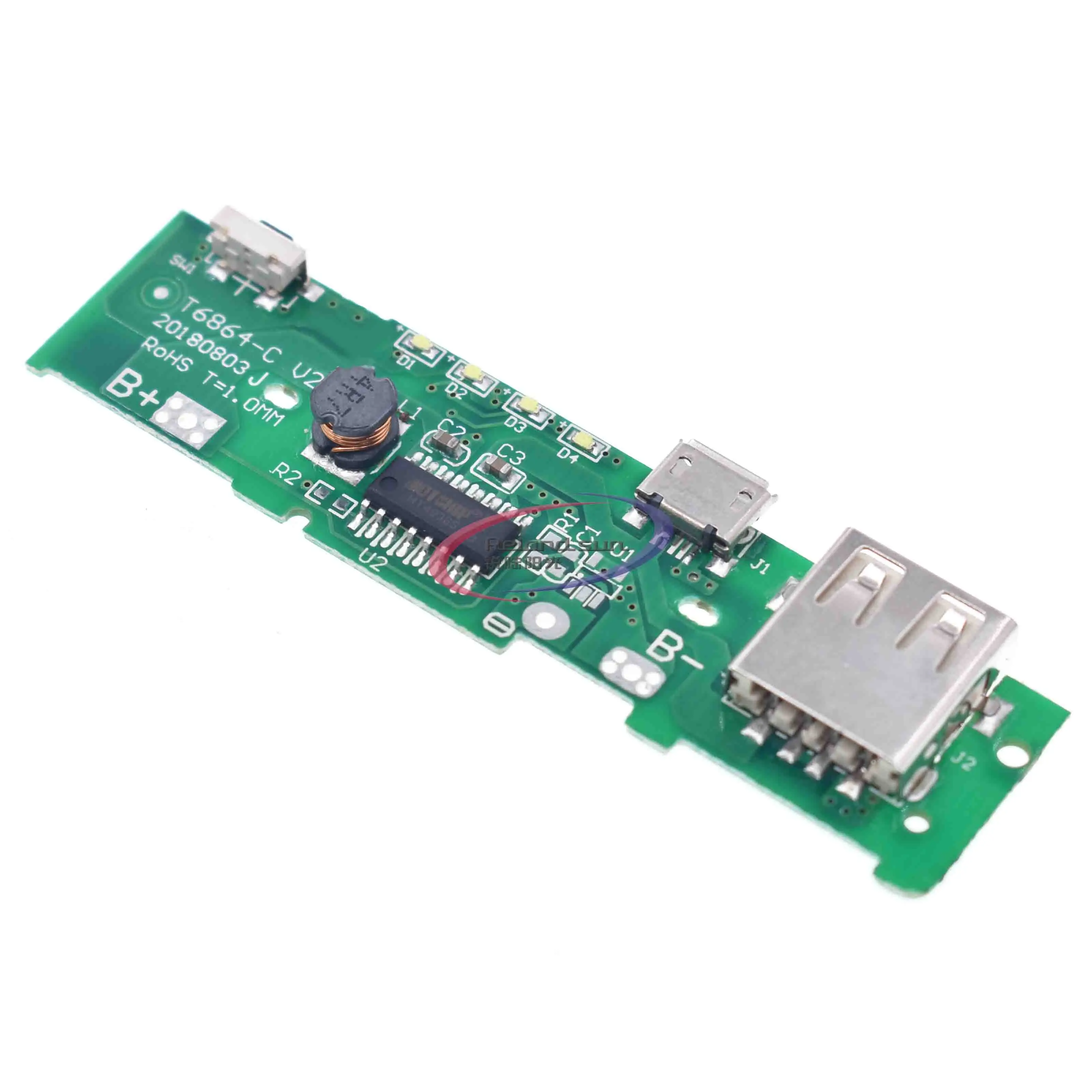 5V 2.1a Power Bank Oplader Module Power Bank Printplaat Pcb Up Boost Power Bank Module Diy 18650 Batterij Voor Xiaomi