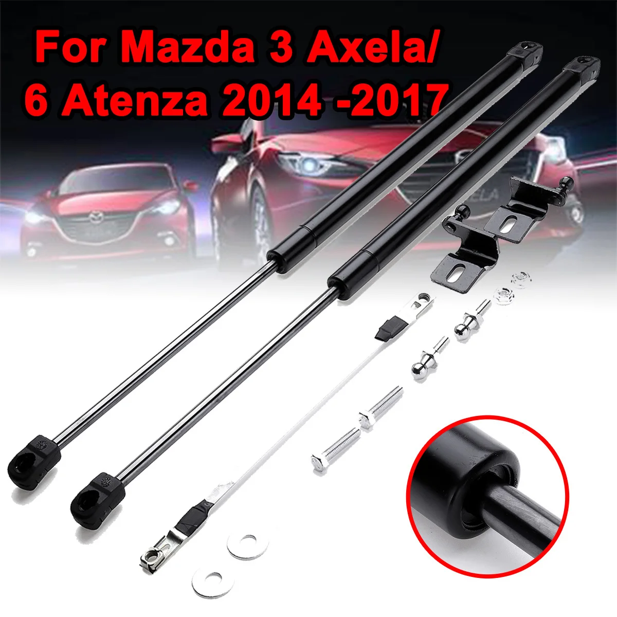 Car Hood Shock Damper Engine Cover Supporting Rod For Mazda 3 Axela/6 atenza 2014 -2017 Auto Gas Spring Struts Lift Damper