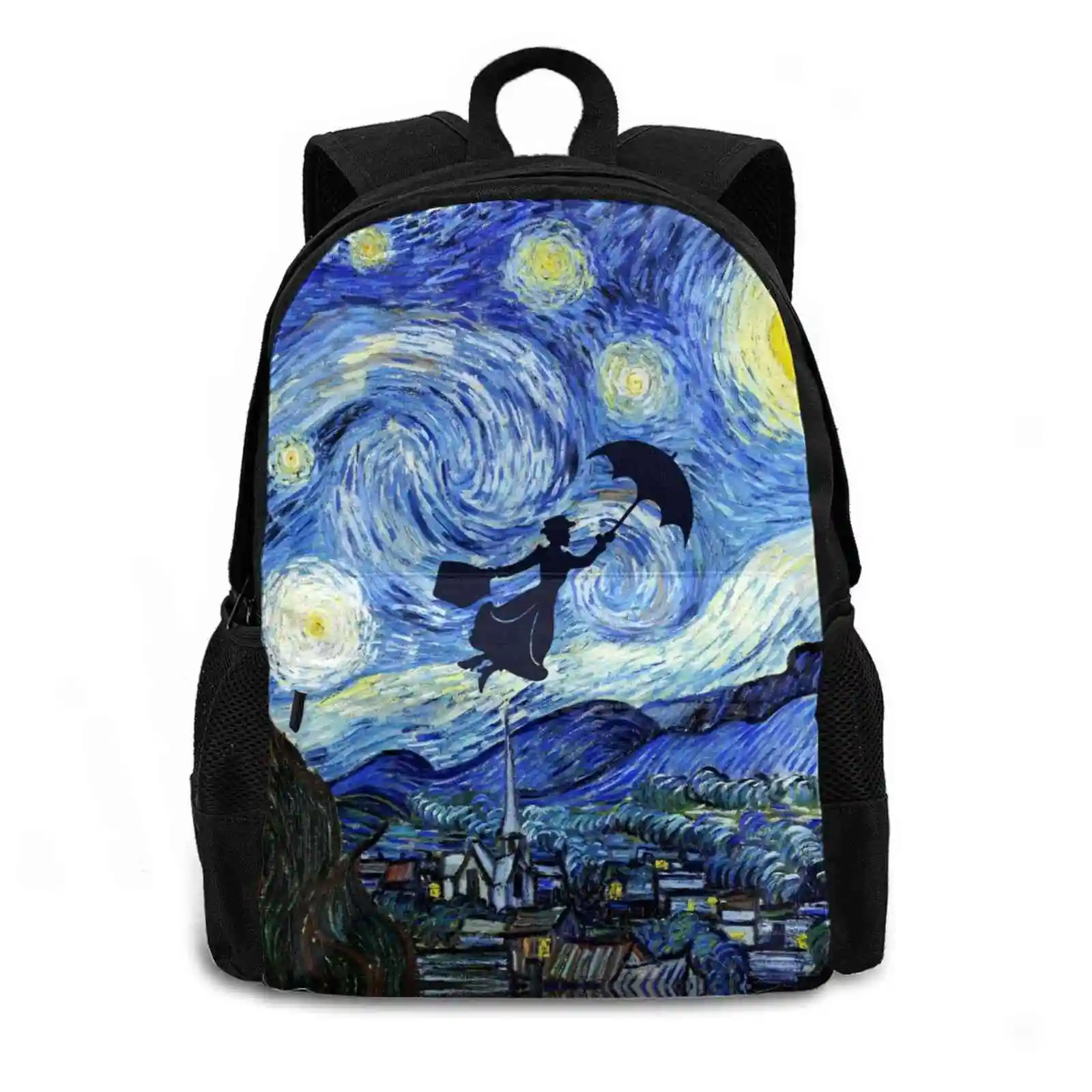 Starry Night Hot Sale Schoolbag Backpack Fashion Bags Movie Tv Film Fantasy Musical Magical Nanny Splatter Julie Andrews London