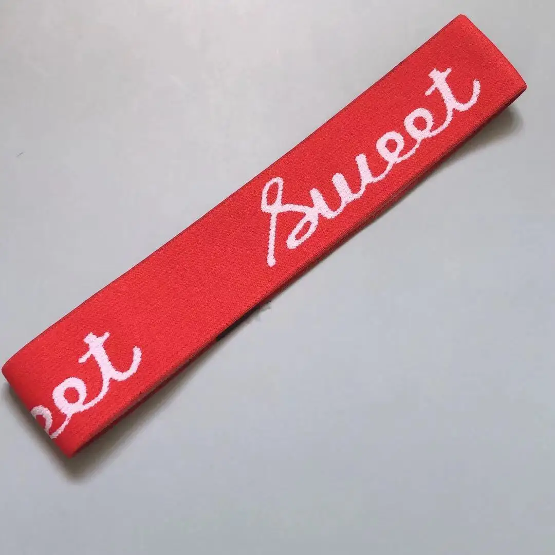 Boys Solid Letter Sweet Sport Head Band Sweatband For Girls Elastic Headband Basketball Football Dance Hairband Kids Accessories