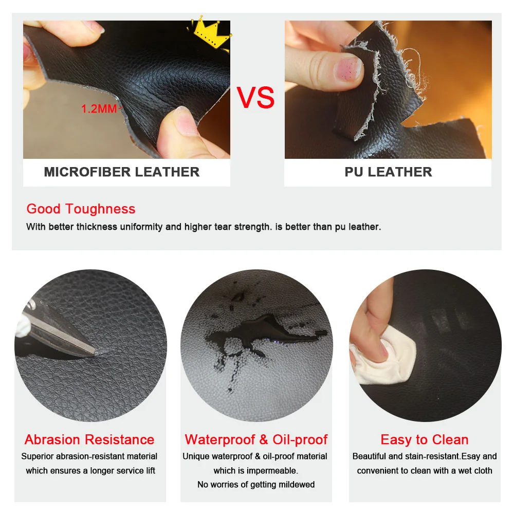 ONLY 3 DOORS Car Accessories Front 2 Doors Armrest Panel Microfiber Leather Cover Trim For VW Polo 2011 2012 2013 2014 2015 2016