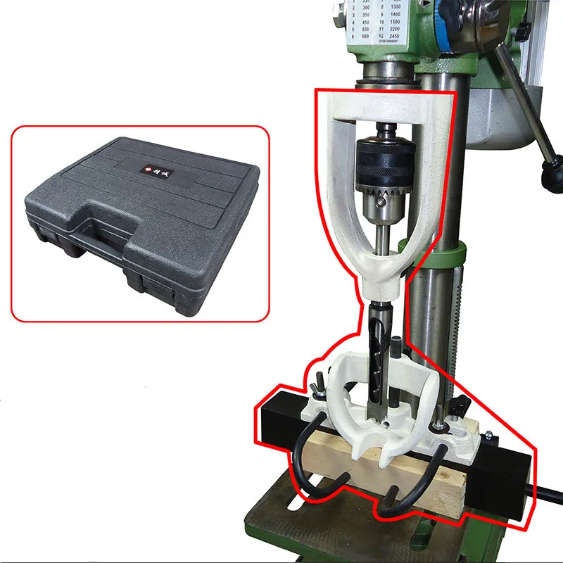 Woodworking square hole device square tenon machine chuck drilling machine accessory converter