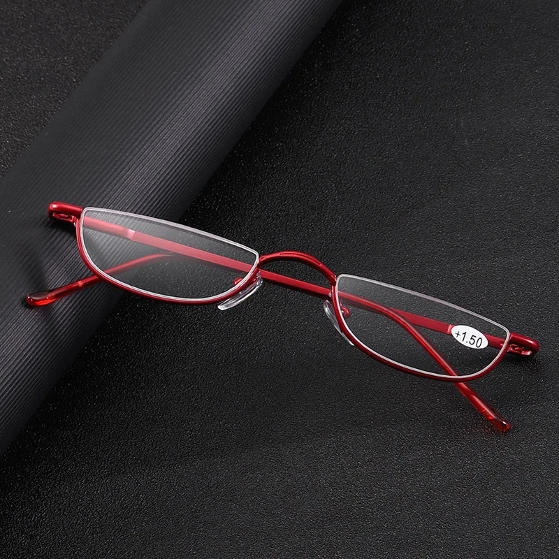 Sighttoo Half Rim Women Reading Glasses Eyeglasses Ultralight Clear Presbyopic Glasses Portable Gift Eyeglasses Frame For Men +2