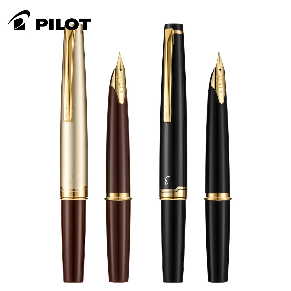 Pilot Elite 95s Fountain Pen Replica Limited Edition 14K Gold Tip FES-1MM Portable Fountain Pen Office Gift Ink Set