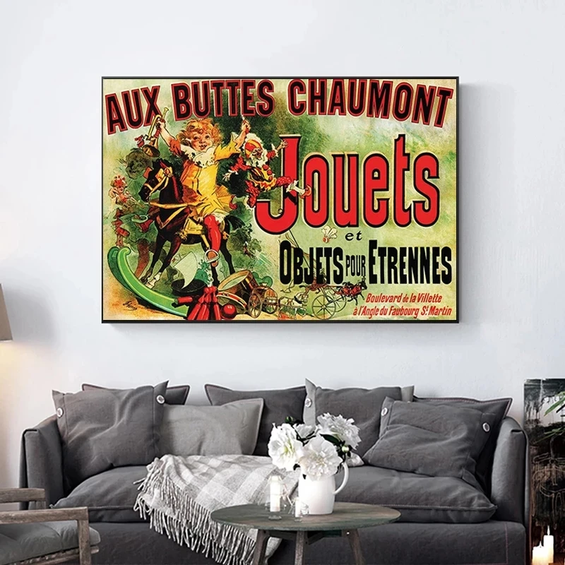 Friends TV Canvas Painting Aux Buttes Chaumont Jouets Posters and Prints Wall Art Picture for Living Room Home Decor Cuadros