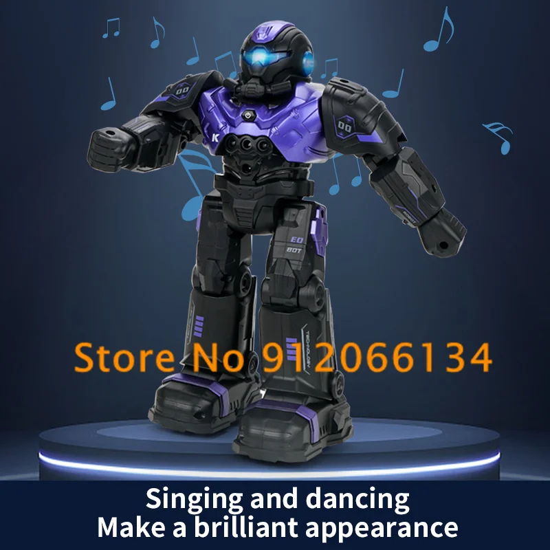 Smart Program Radio Control Robot 2,4G 60Min Launch Missile Auto Presentation Eltern-Kind-Interaktion Gestenerkennung RC Roboter