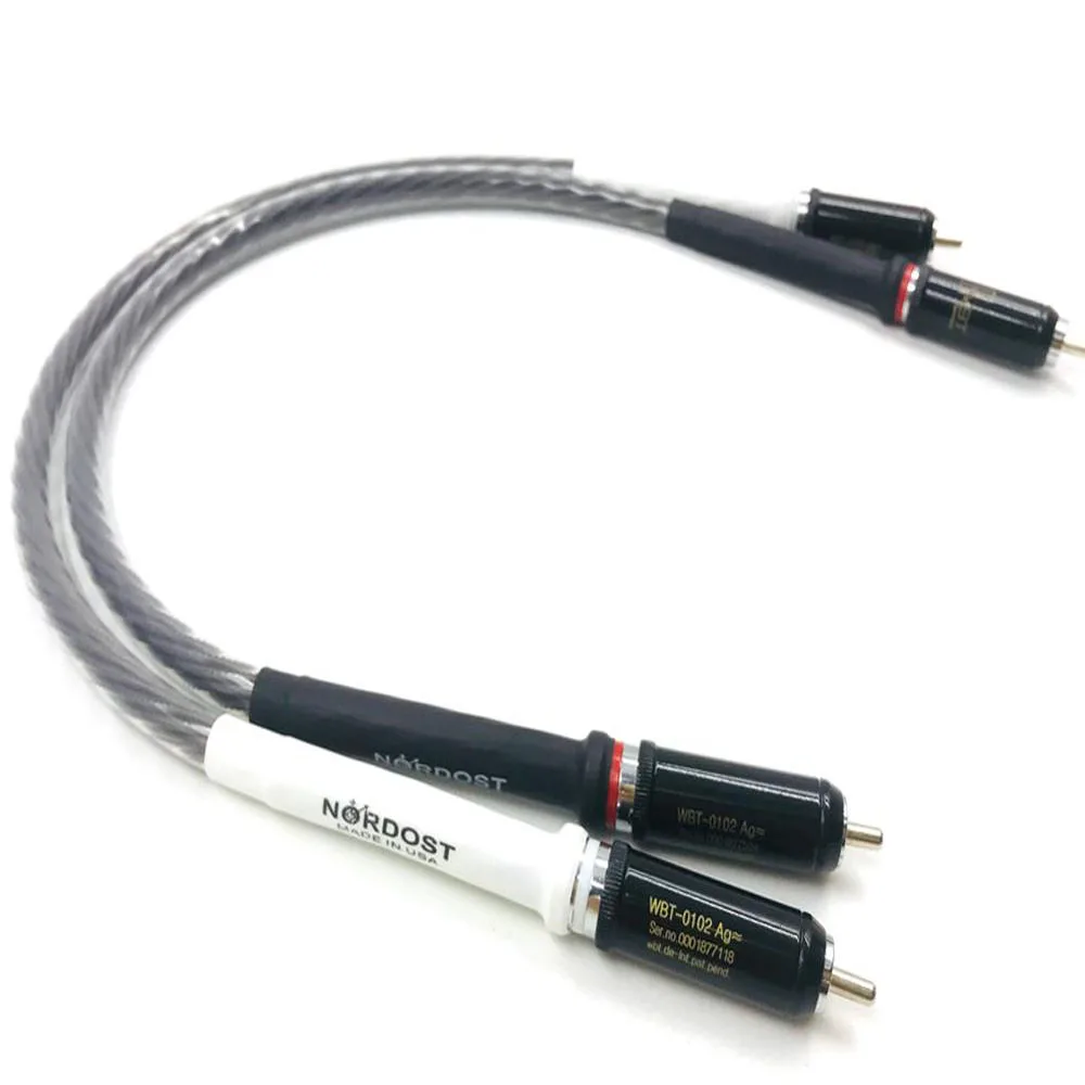 

NORDOST ODIN Generation Flagship Pure Silver RCA Audio Cable HIFI Audio Amplifier Double Lotus Signal Internet Cable