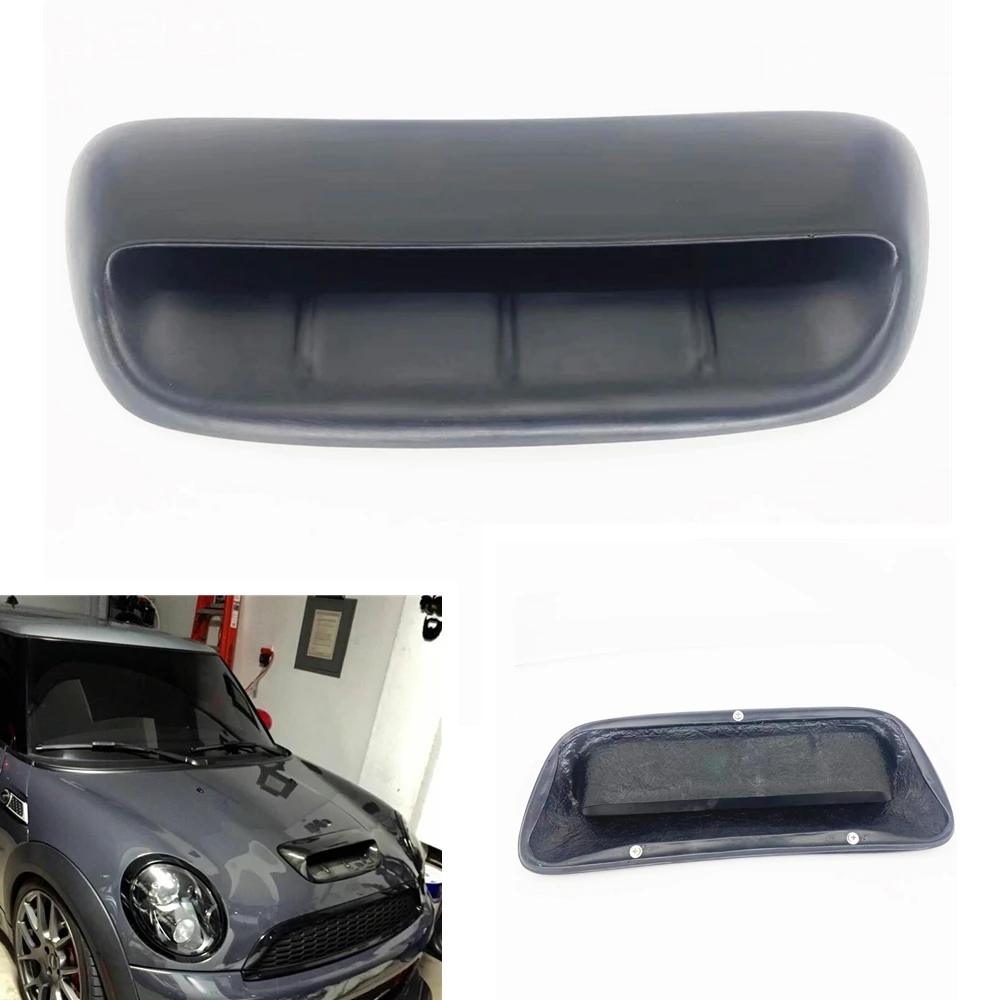 

Front Engine Hood Bonnet Scoop For Mini Cooper S R56 R55 R57 R58 R59 2007-2014 Car Matte Black Air Vent Outlet Cover Intake Trim