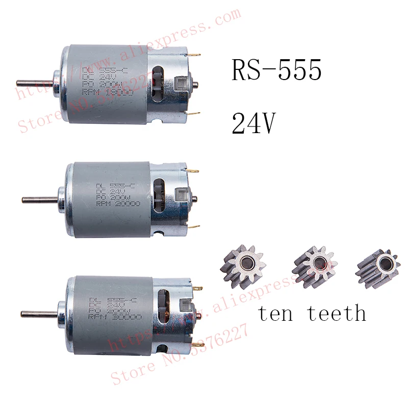 

RS 555 24V Motor Drive Engine Accessory Kids RC Car Children Ride on Toys Replacement Parts