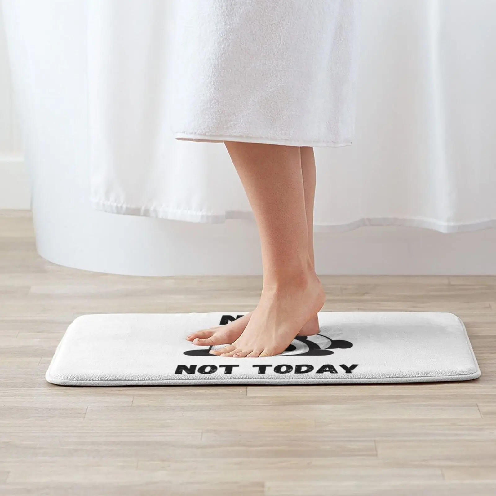 Nop Not Today T-Shirt Lazy Panda For Men Women Mom Kids Dad Entrance Door Mat Bath Mat Rug Kylie Minogue Kylie Kylie Minogue