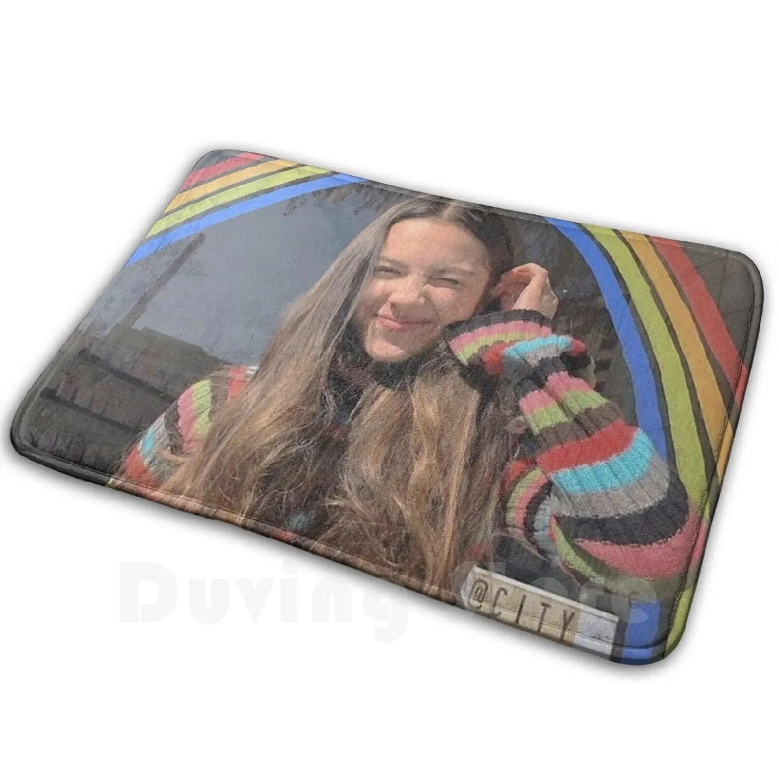 Olivia Rodrigo Rainbow Carpet Mat Rug Cushion Soft Non-Slip Olivia Rodrigo Oliviarodrigo Rainbow Hsmtmts High School