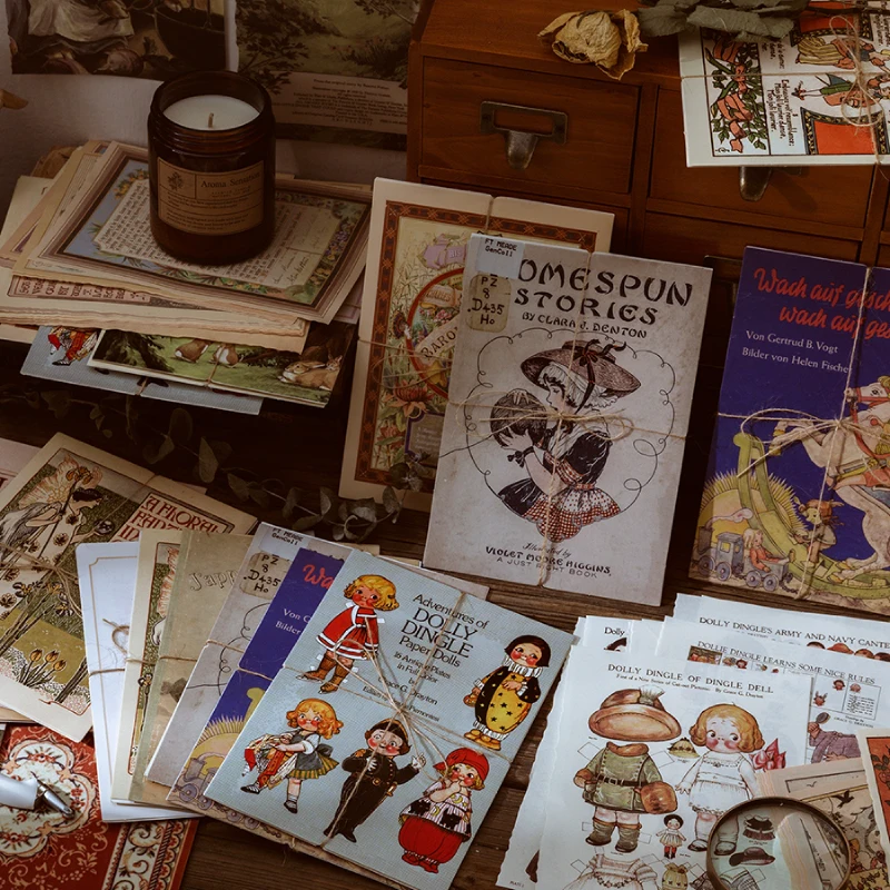 10 pcs/lot Vintage INS Simulation Old book page Scrapbooking material paper Decoration DIY Retro Old newspaper Background paper