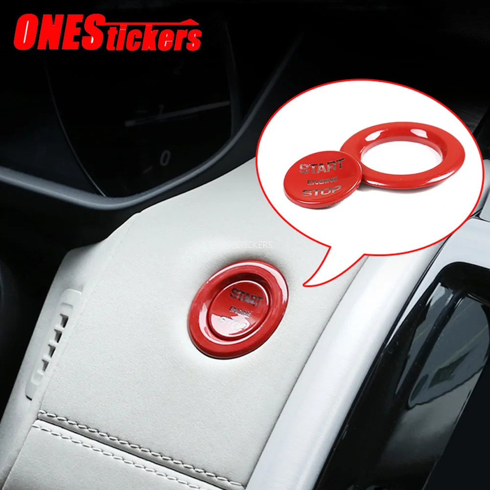 Auto Motor Start Stop Knop Ring Trim Cover Voor Land Rover Range Rover Evoque Velar Rr Sport L494 Vogue L405 discovery 5 Sport